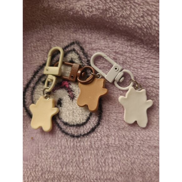 Set of 3 Cat Keychain Lot Cutecore Best Friends Gift School Bag Accessory Kids - Picture 2 of 2